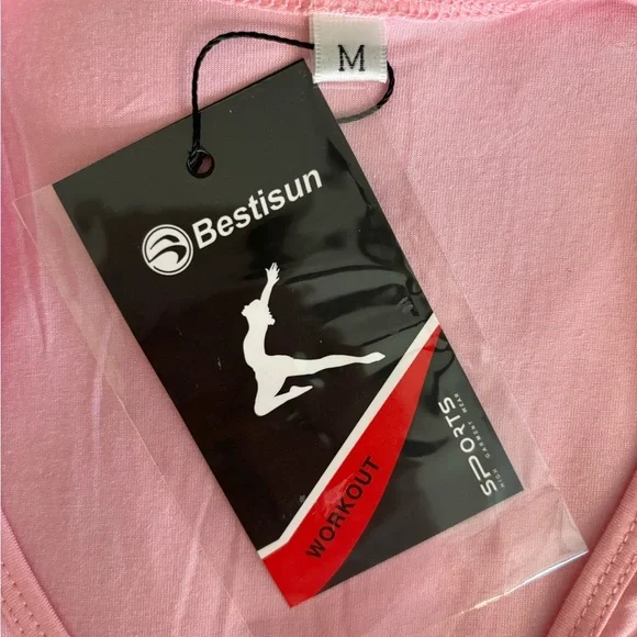 NWT Pink Twist-Front Sleeveless crop Top - Picture 8 of 8